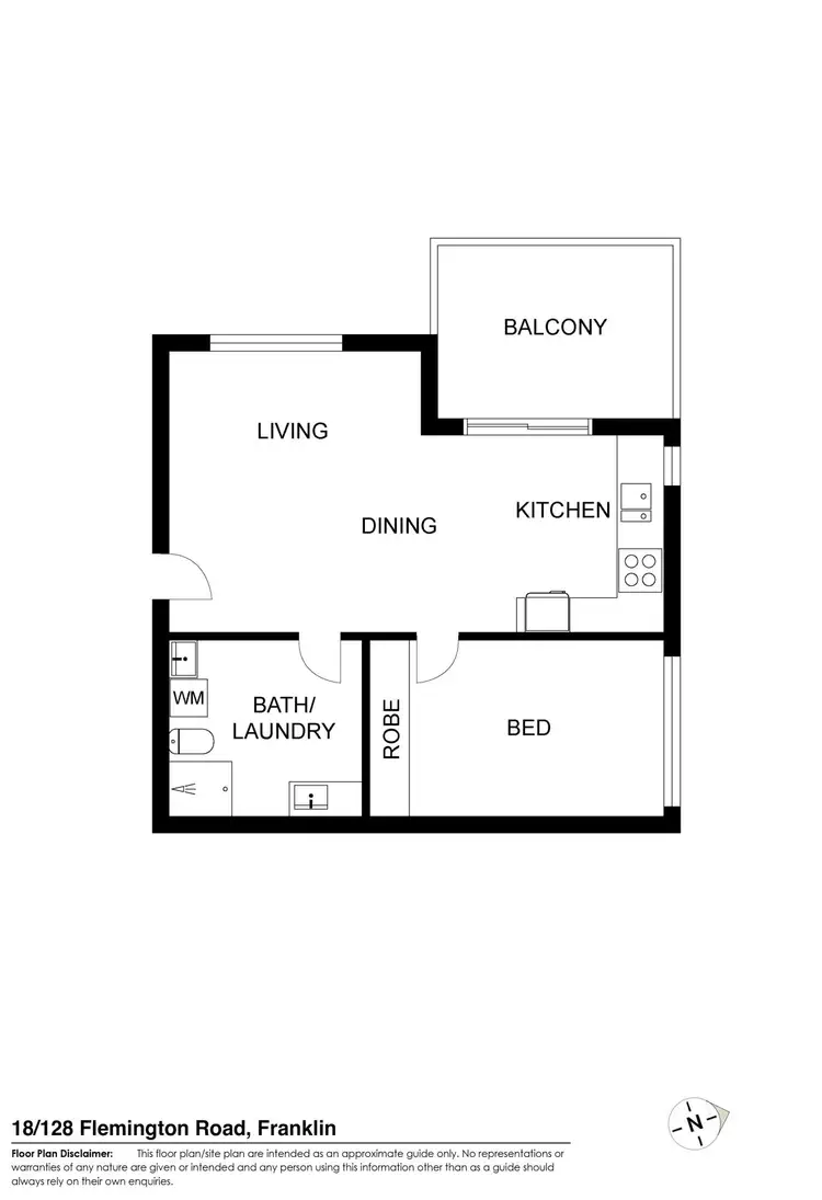 Floorplan of Homely apartment listing, 18/128 Flemington Road, Harrison ACT 2914