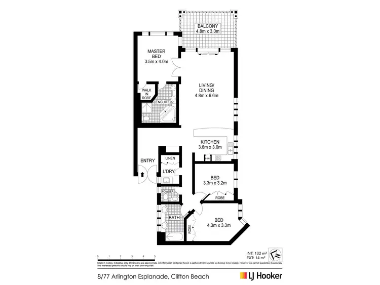 Floorplan of Homely unit listing, 8/77 Arlington Esplanade, Clifton Beach QLD 4879