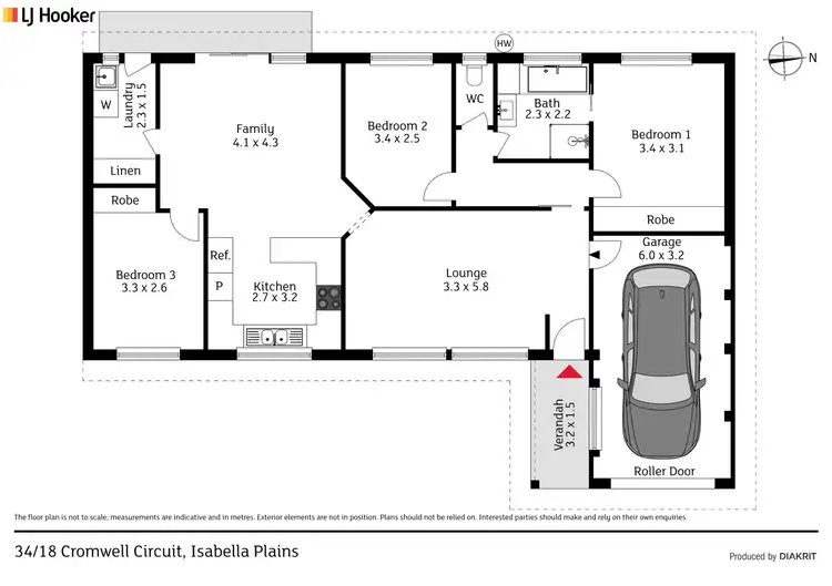 Floorplan of Homely townhouse listing, 34/18 Cromwell Circuit, Isabella Plains ACT 2905