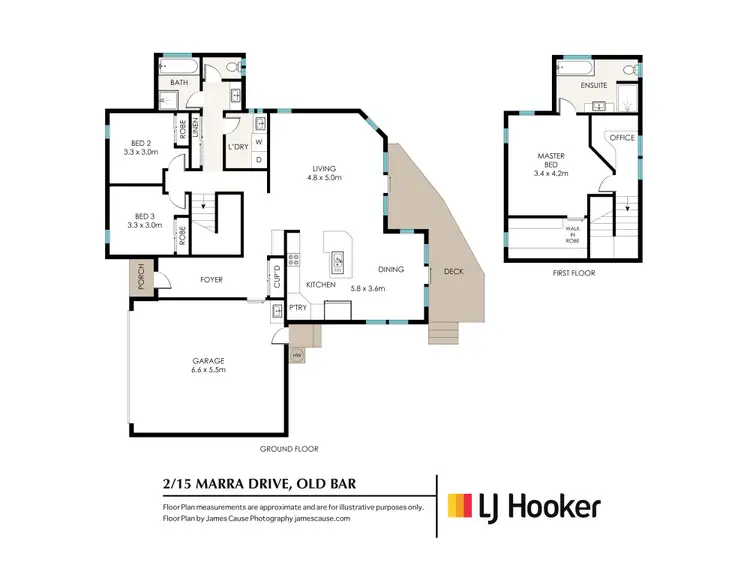 Floorplan of Homely semi-detached listing, 2/15 Marra Drive, Old Bar NSW 2430