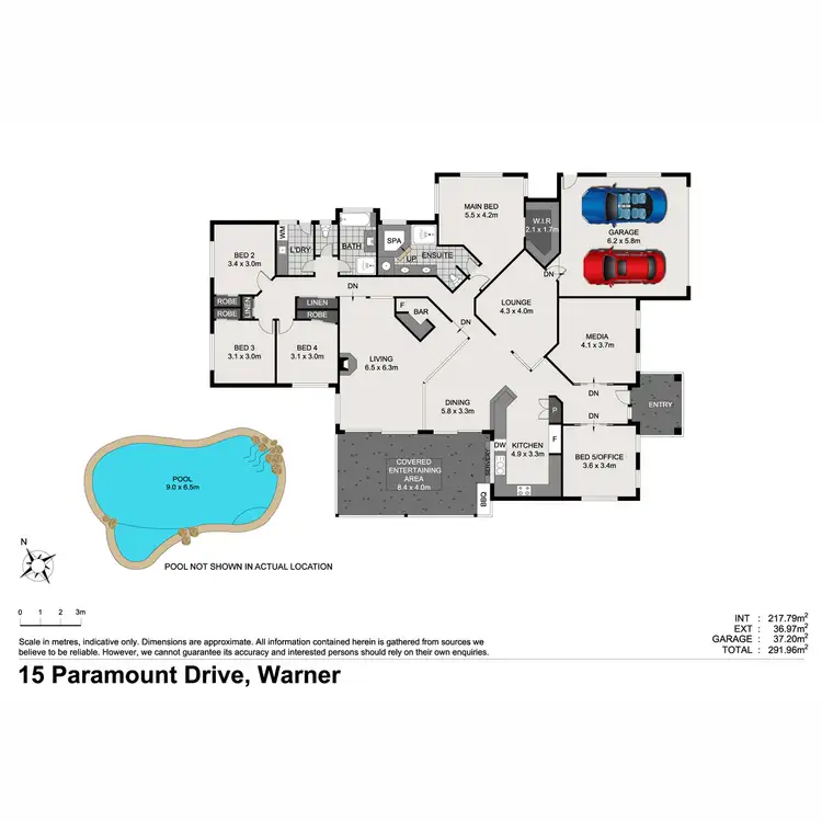 Floorplan of Homely house listing, 15 Paramount Drive, Warner QLD 4500