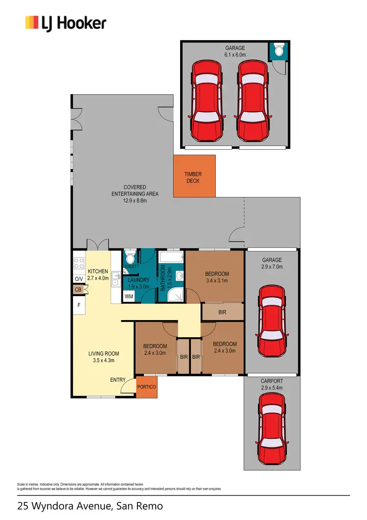 Floorplan of Homely house listing, 25 Wyndora Avenue, San Remo NSW 2262