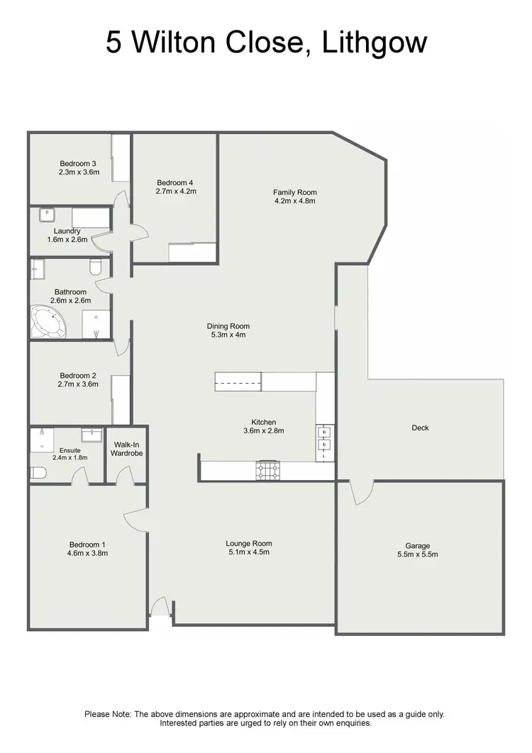 Floorplan of Homely house listing, 5 Wilton Close, Lithgow NSW 2790