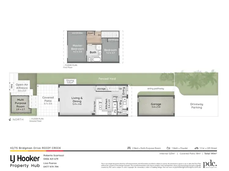 Floorplan of Homely townhouse listing, 42/15 Bridgman Drive, Reedy Creek QLD 4227