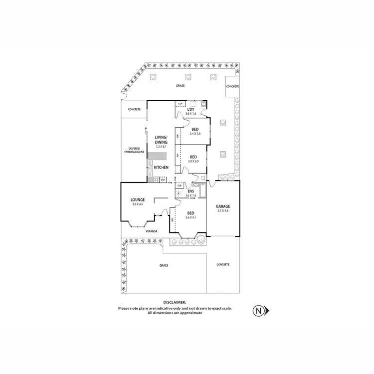 Floorplan of Homely house listing, 44 St Anthony Court, Seabrook VIC 3028