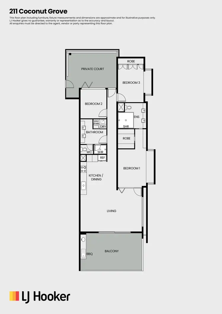 Floorplan of Homely apartment listing, 211 Coconut Grove/56 Macrossan Street, Port Douglas QLD 4877