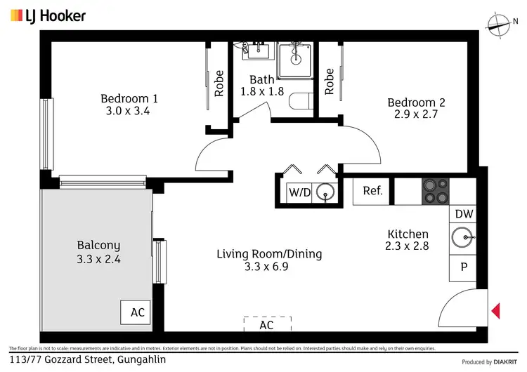 Floorplan of Homely apartment listing, 113/77 Gozzard Street, Gungahlin ACT 2912