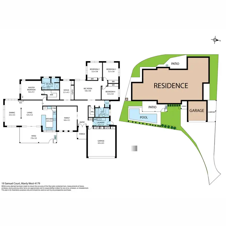 Floorplan of Homely house listing, 19 Samuel Court, Manly West QLD 4179