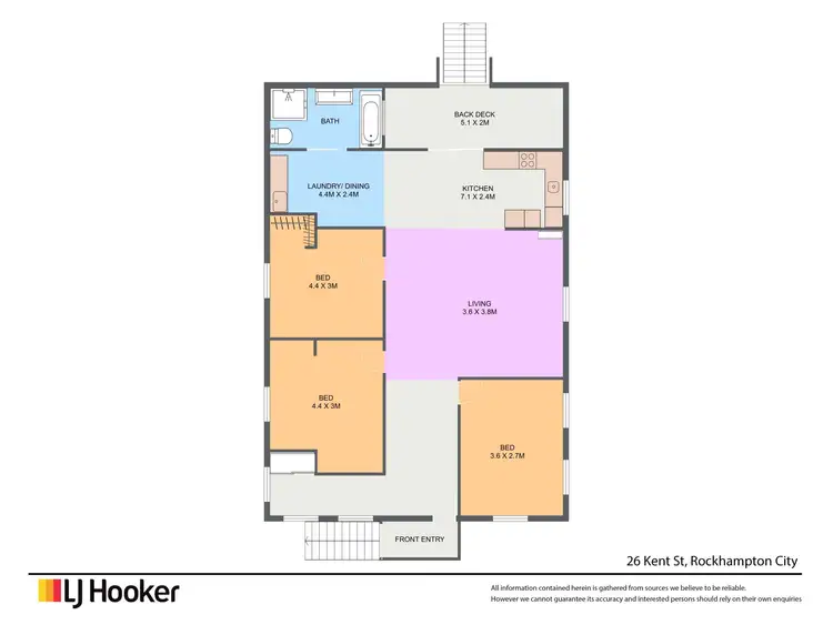 Floorplan of Homely house listing, 26 Kent Street, Rockhampton City QLD 4700