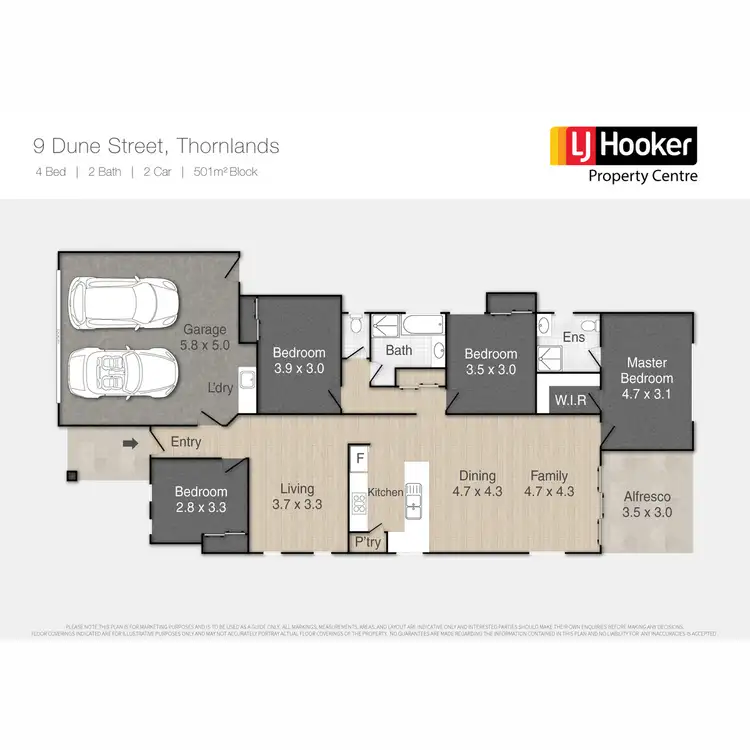 Floorplan of Homely house listing, 9 Dune Street, Thornlands QLD 4164