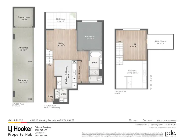 Floorplan of Homely apartment listing, 45/226 Varsity Parade, Varsity Lakes QLD 4227