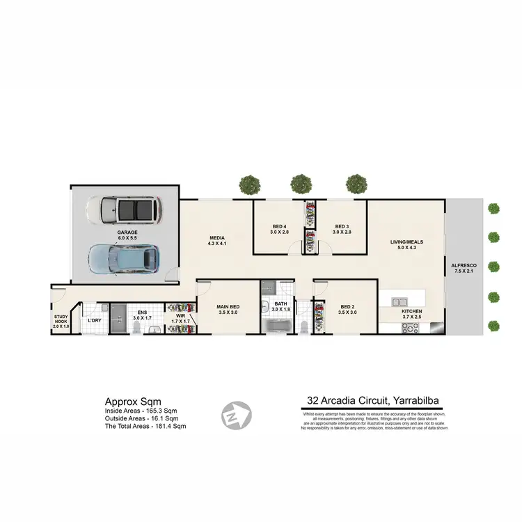 Floorplan of Homely house listing, 32 Arcadia Circuit, Yarrabilba QLD 4207