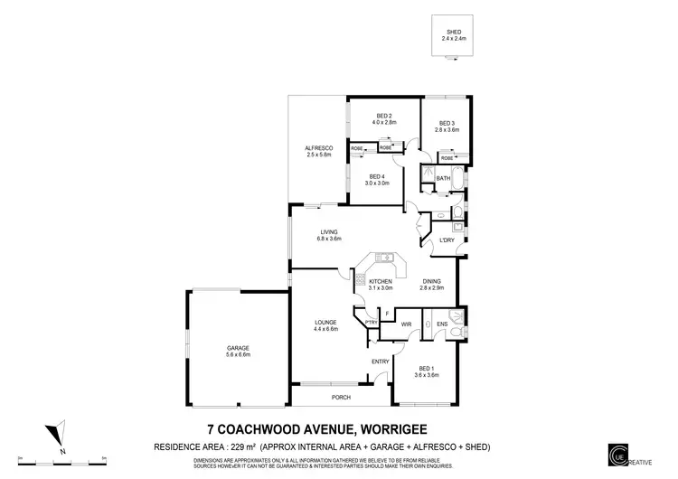Floorplan of Homely house listing, 7 Coachwood Avenue, Worrigee NSW 2540