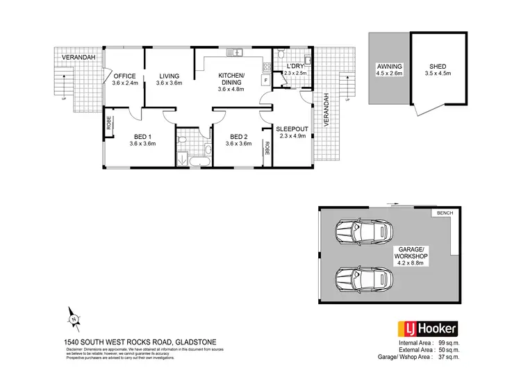 Floorplan of Homely house listing, 1540 South West Rocks Road, Gladstone NSW 2440