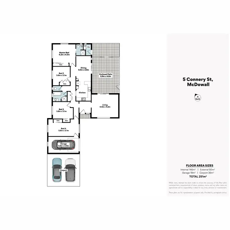 Floorplan of Homely house listing, 5 Connery Street, Mcdowall QLD 4053