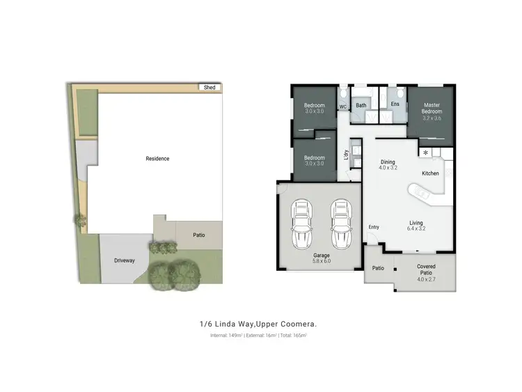 Floorplan of Homely house listing, 1/6 Linda Way, Upper Coomera QLD 4209