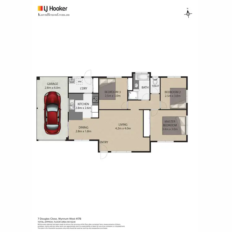 Floorplan of Homely house listing, 7 Douglas Close, Wynnum West QLD 4178