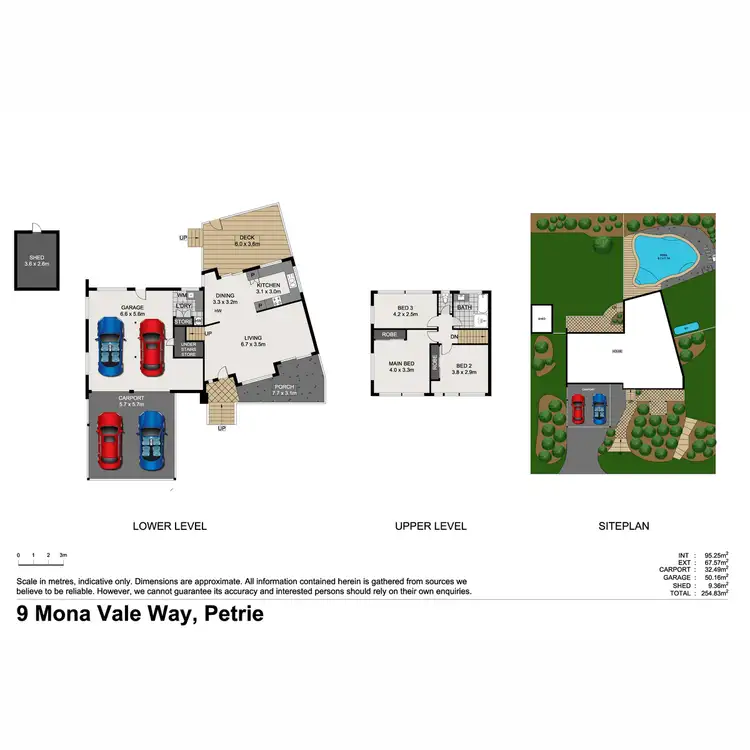 Floorplan of Homely house listing, 9 Mona Vale Way, Petrie QLD 4502