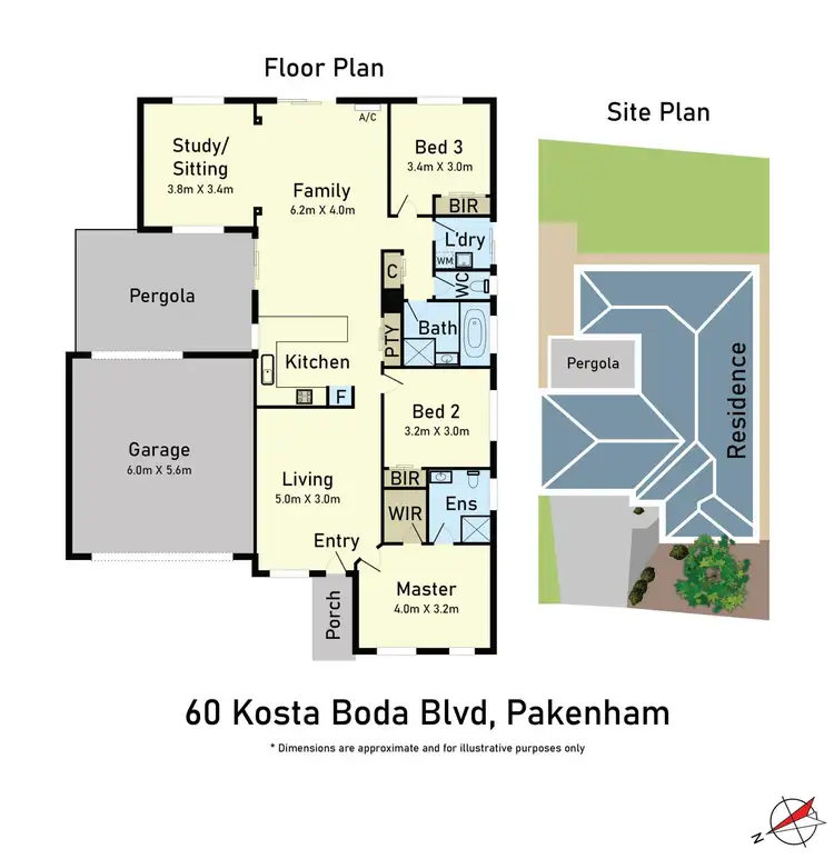 Floorplan of Homely house listing, 60 Kosta Boda Boulevard, Pakenham VIC 3810