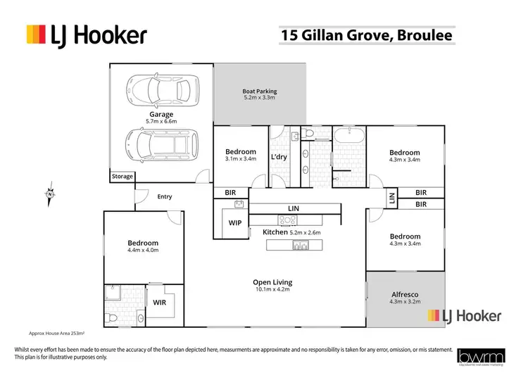 Floorplan of Homely house listing, 15 Gillan Grove, Broulee NSW 2537