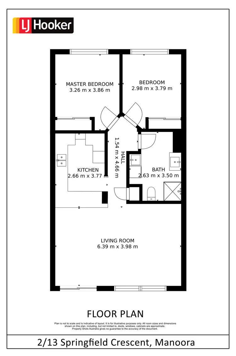 Floorplan of Homely unit listing, 2/13 Springfield Crescent, Manoora QLD 4870