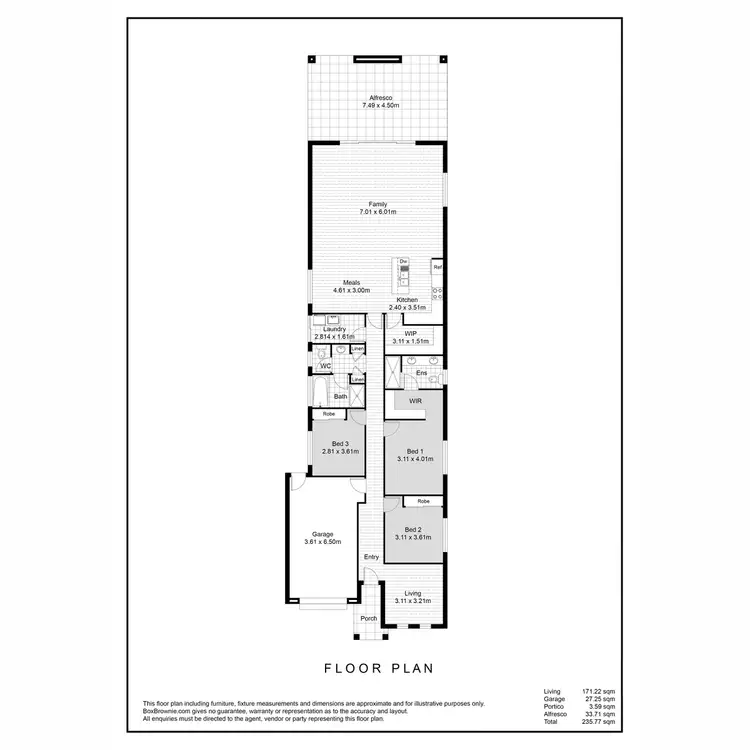 Floorplan of Homely house listing, 10a Oklahoma Avenue, Para Vista SA 5093