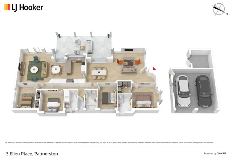 Floorplan of Homely house listing, 3 Ellen Place, Palmerston ACT 2913
