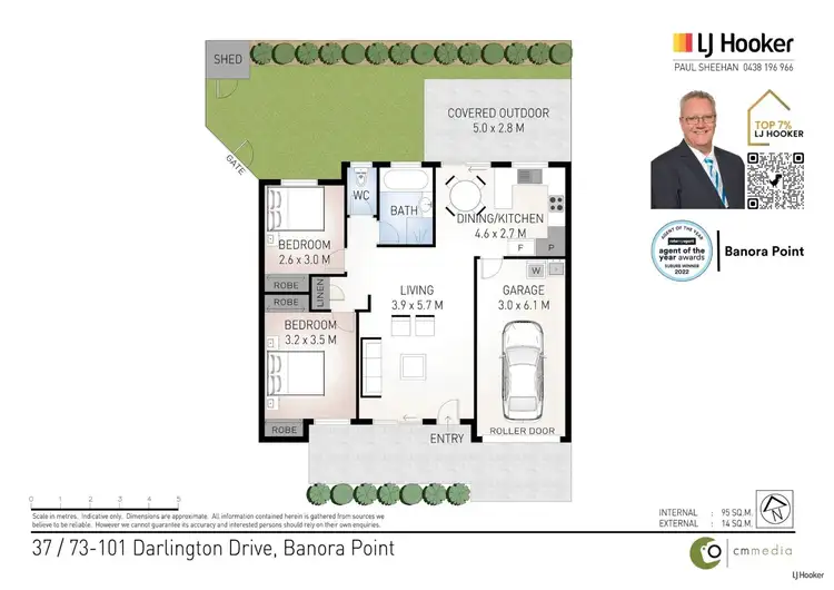 Floorplan of Homely villa listing, 37/73-101 Darlington Drive, Banora Point NSW 2486