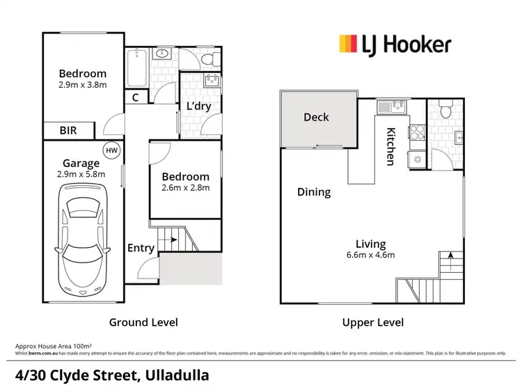 Floorplan of Homely townhouse listing, 4/30 Clyde Street, Mollymook Beach NSW 2539
