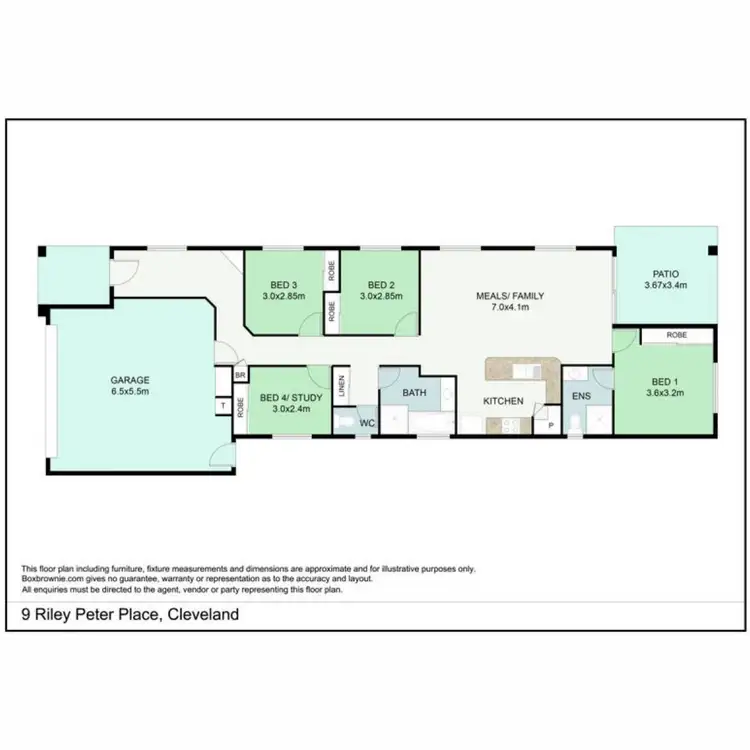 Floorplan of Homely house listing, 9 Riley Peter Place, Cleveland QLD 4163