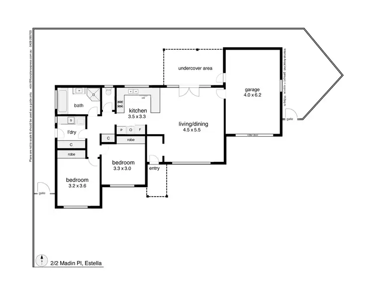 Floorplan of Homely house listing, Unit 2/2 Madin Place, Estella NSW 2650