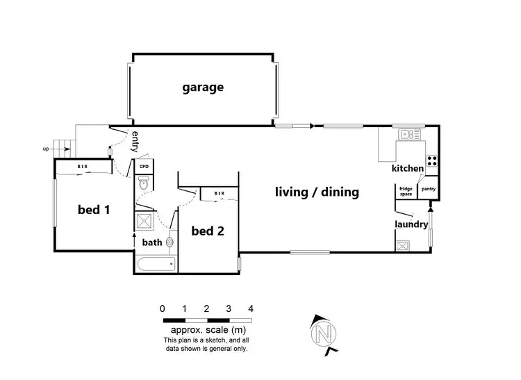 Floorplan of Homely house listing, 28A Monomeith Street, Mooroolbark VIC 3138