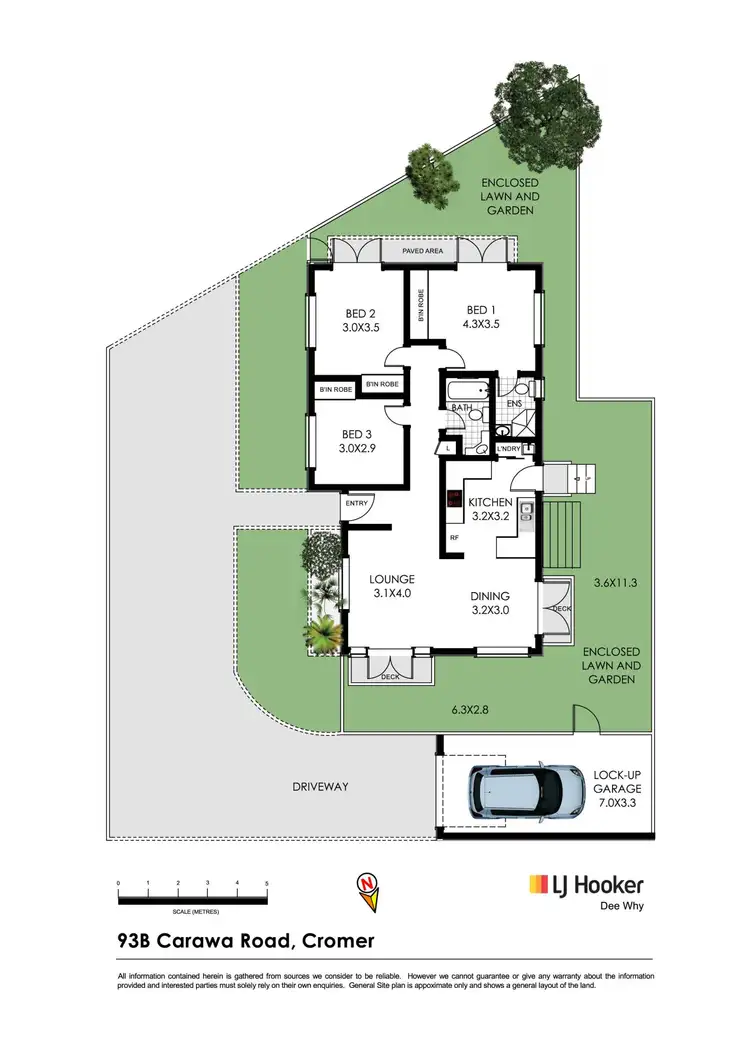 Floorplan of Homely house listing, 93b Carawa Road, Cromer NSW 2099