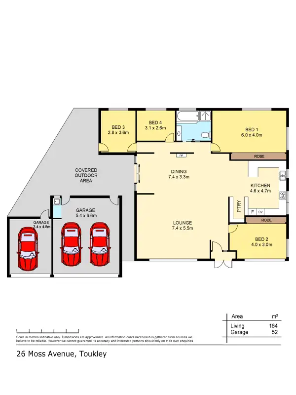 Floorplan of Homely house listing, 26 Moss Avenue, Toukley NSW 2263