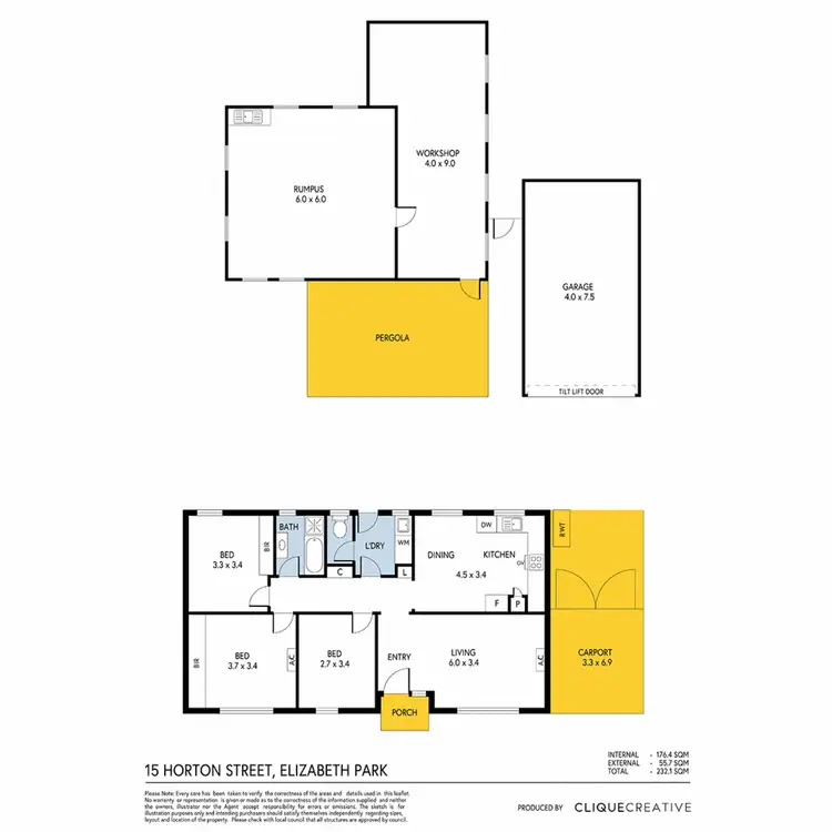Floorplan of Homely house listing, 15 Horton Street, Elizabeth Park SA 5113