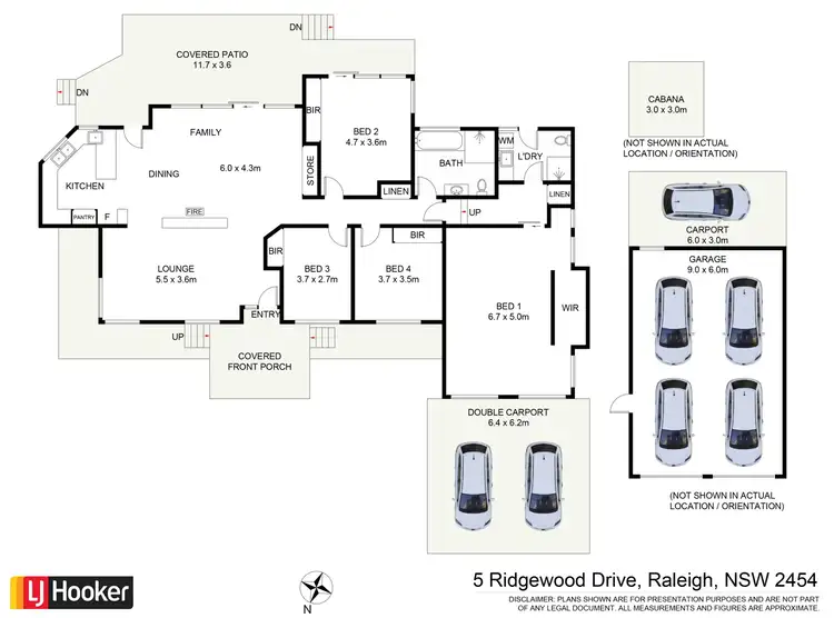 Floorplan of Homely house listing, 5 Ridgewood Drive, Raleigh NSW 2454