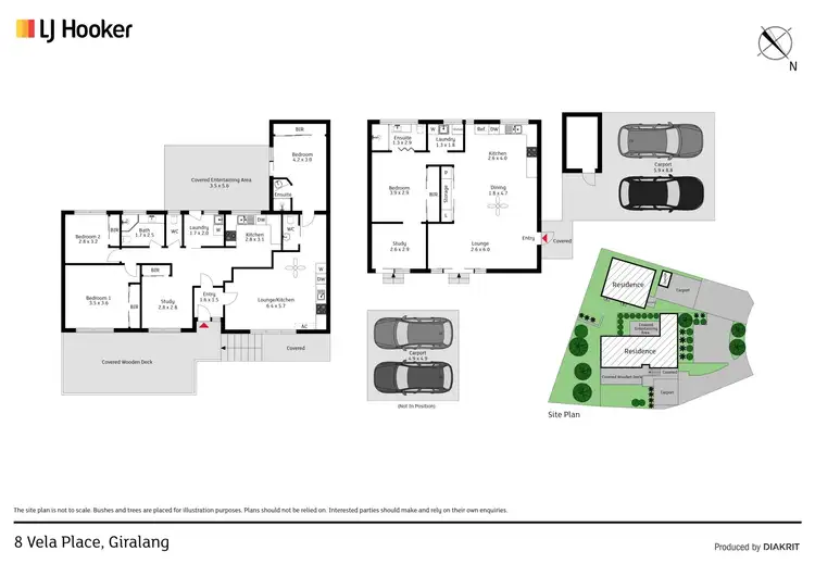 Floorplan of Homely house listing, 8 Vela Place, Giralang ACT 2617
