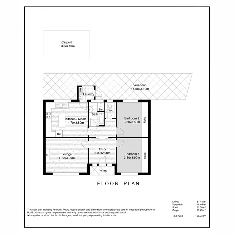 Floorplan of Homely house listing, 185 Diagonal Road, Warradale SA 5046