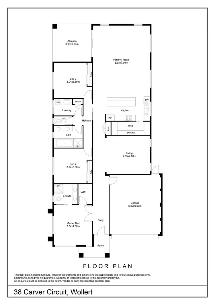 Floorplan of Homely house listing, 38 Carver Circuit, Wollert VIC 3750