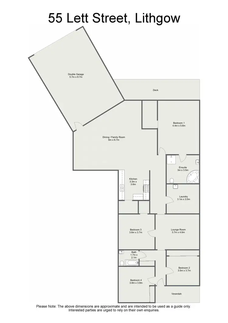 Floorplan of Homely house listing, 55 Lett Street, Lithgow NSW 2790
