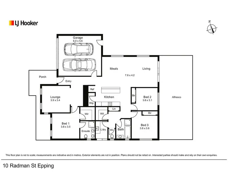 Floorplan of Homely house listing, 10 Radman Street, Epping VIC 3076