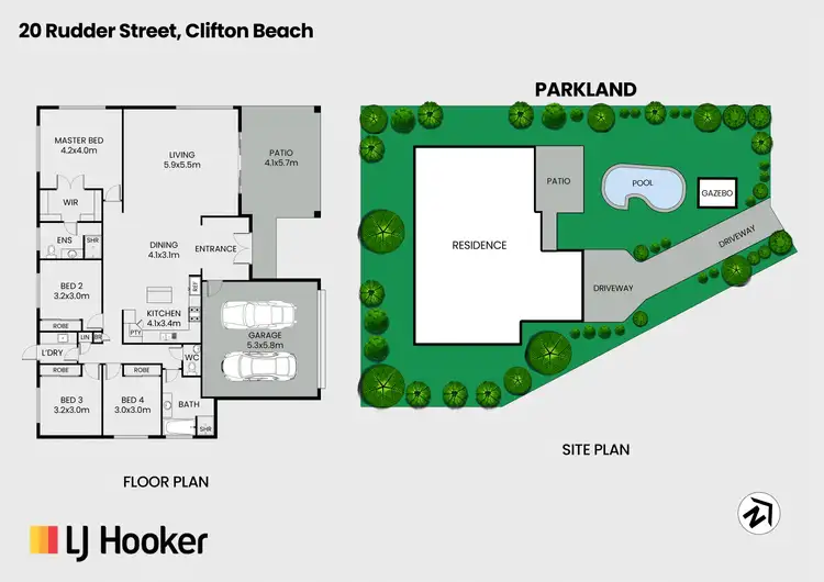 Floorplan of Homely house listing, 20 Rudder Street, Clifton Beach QLD 4879