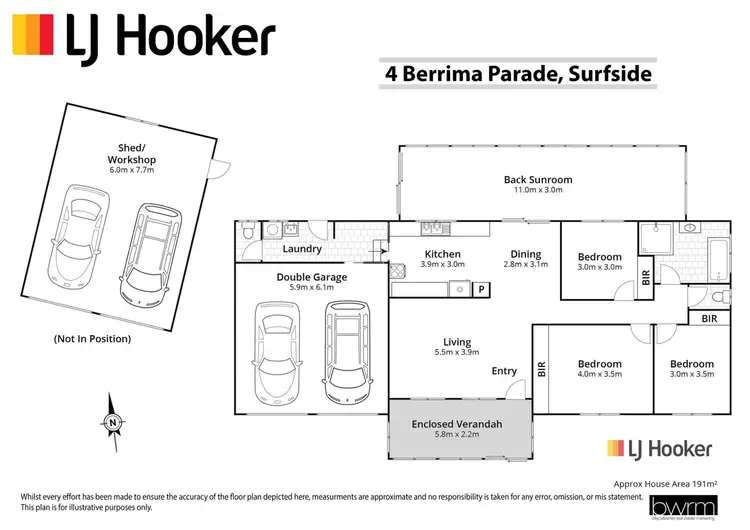 Floorplan of Homely house listing, 4 Berrima Parade, Surfside NSW 2536