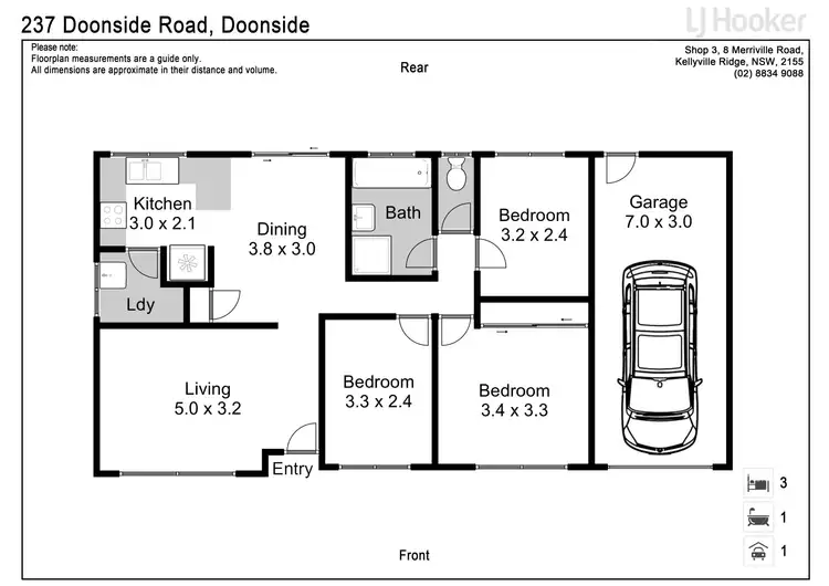 Floorplan of Homely house listing, 237 Doonside Crescent, Doonside NSW 2767