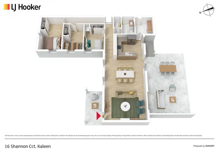 Floorplan of Homely house listing, 16 Shannon Circuit, Kaleen ACT 2617