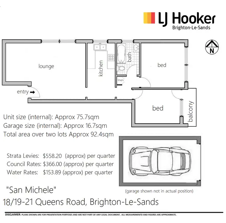 Floorplan of Homely unit listing, 18/19-21 Queens Road, Brighton-Le-Sands NSW 2216