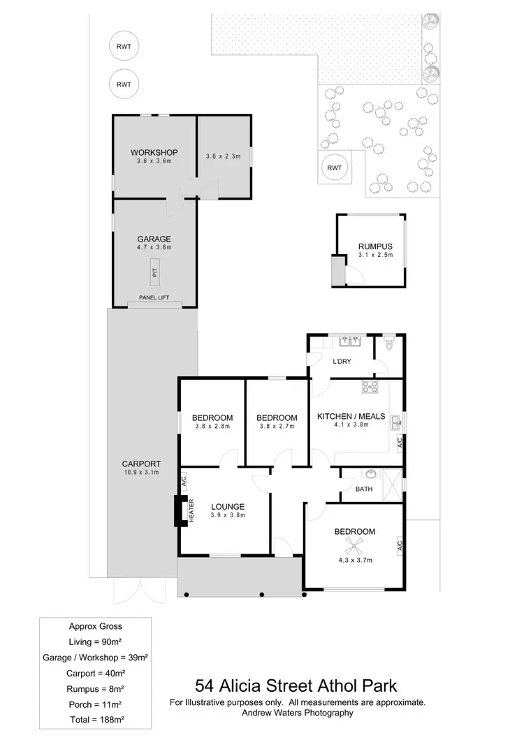 Floorplan of Homely house listing, 54 Alicia Street, Athol Park SA 5012