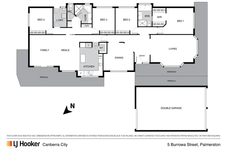 Floorplan of Homely house listing, 5 Burrowa Street, Palmerston ACT 2913