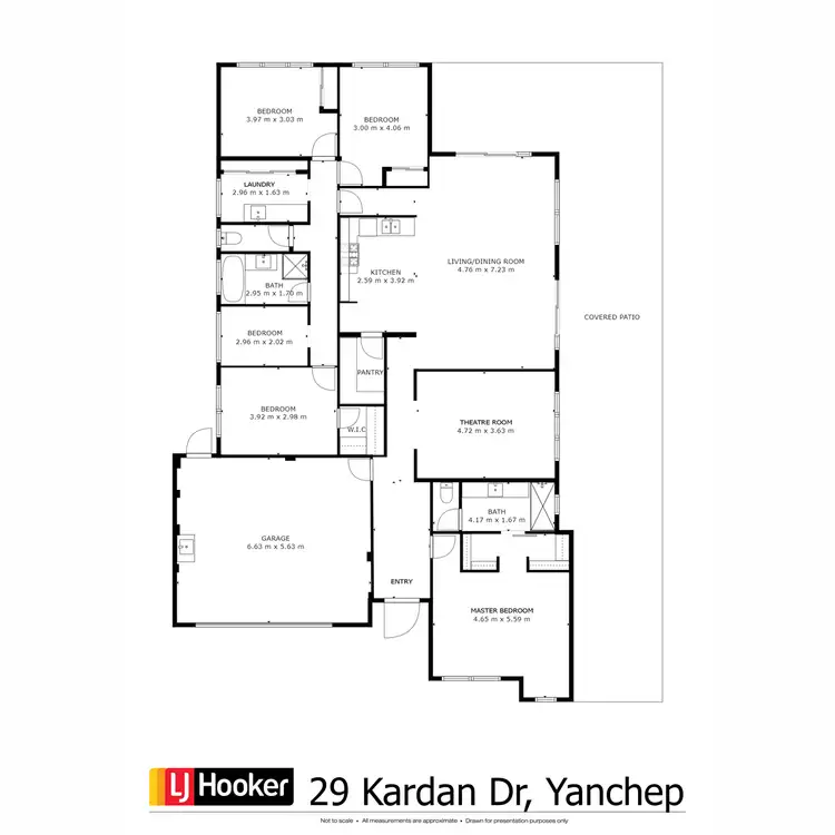 Floorplan of Homely house listing, 29 Kardan Drive, Yanchep WA 6035