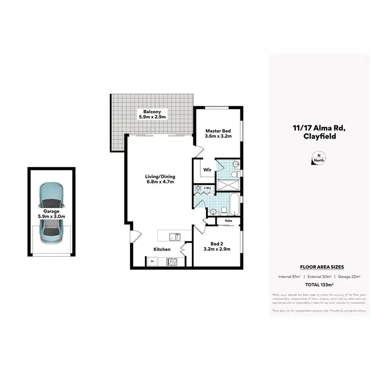 Floorplan of Homely apartment listing, 11/17 Alma Road, Clayfield QLD 4011